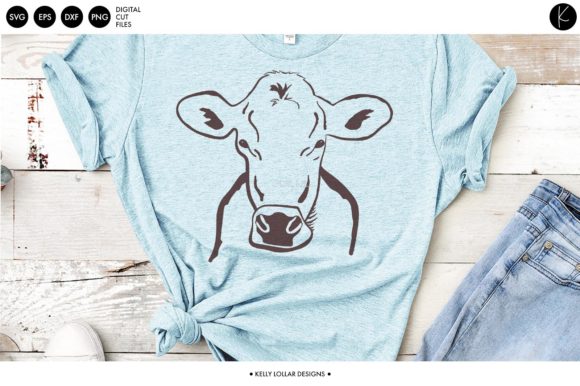 Brown Swiss Cow Graphics for Crafts