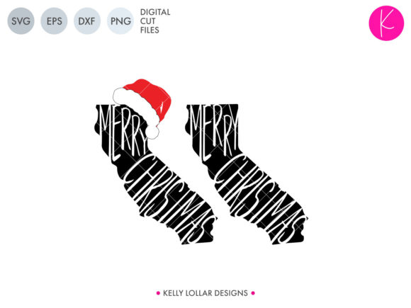 California Merry Christmas Graphics & Crafts