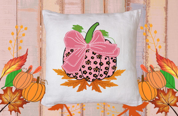Cute Pumpkin with Bow 1: Graphics for Crafts & Seasonal Branding
