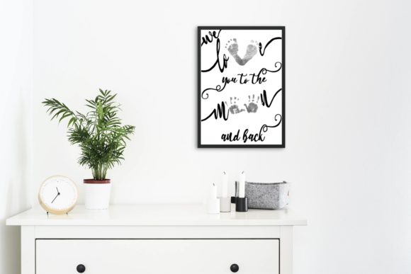 Love You to the Moon and Back Baby Print: Graphics and Crafts for Digital Sellers