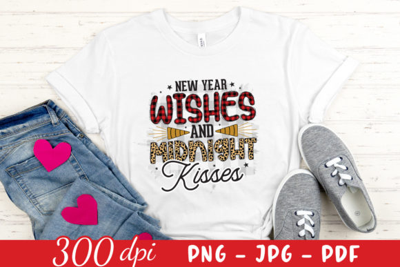 New Year Wishes and Midnight Kisses PNG: Crafts & Graphics