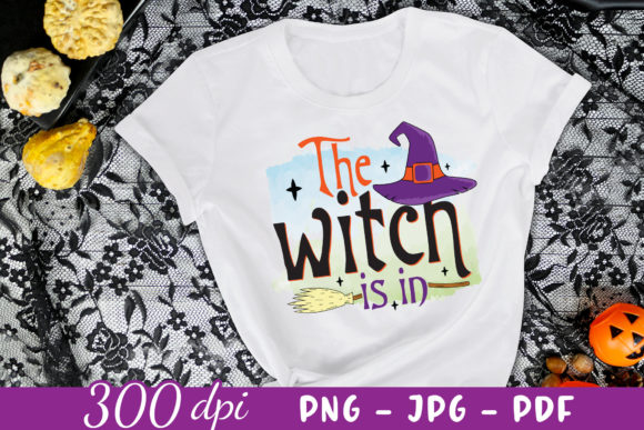 The Witch is in: Witch Sublimation PNG for Crafts & Graphics