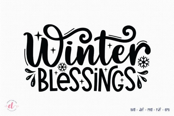 Winter Blessings Winter SVG Cut File